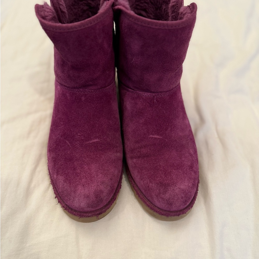 UGG Purple Winter & Rain Boots Suede Ankle Design